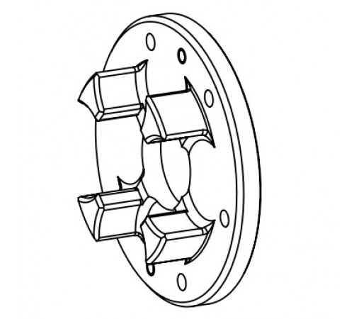 Приводной фланец B для ROTEX 28 CF, DF KTR